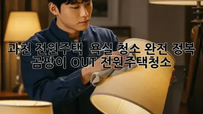 과천 전원주택 🏡 욕실 청소 완전 정복! 곰팡이 OUT! #전원주택청소